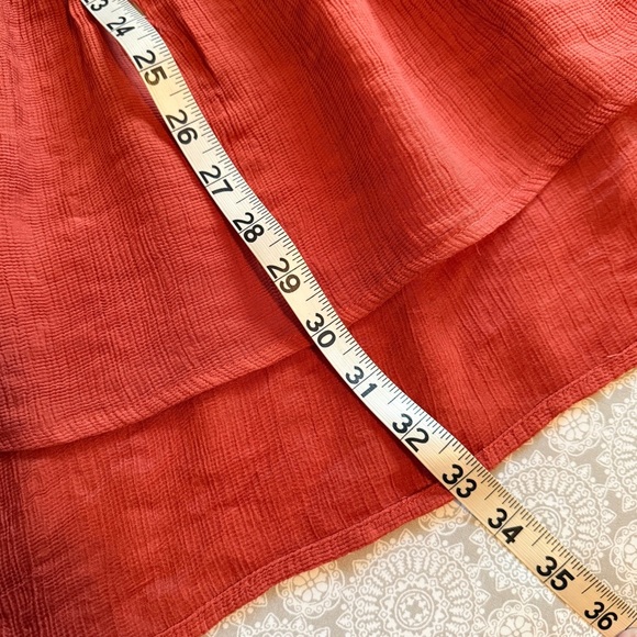 Entro Rust V-Neck Top Women's Medium - Picture 9 of 9